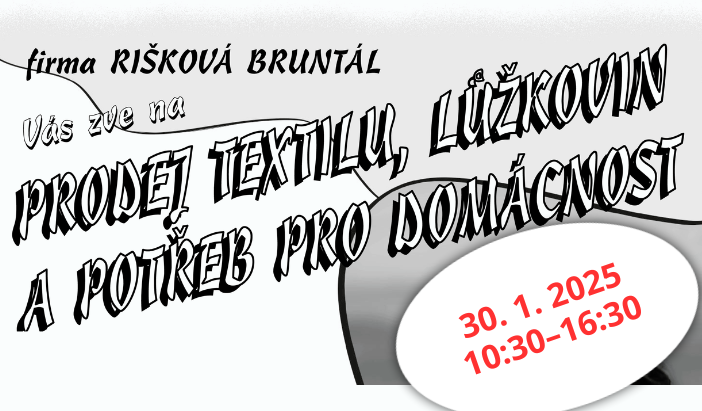 30/1 Prodej textilu, lůžkovin a potřeb pro domácnost